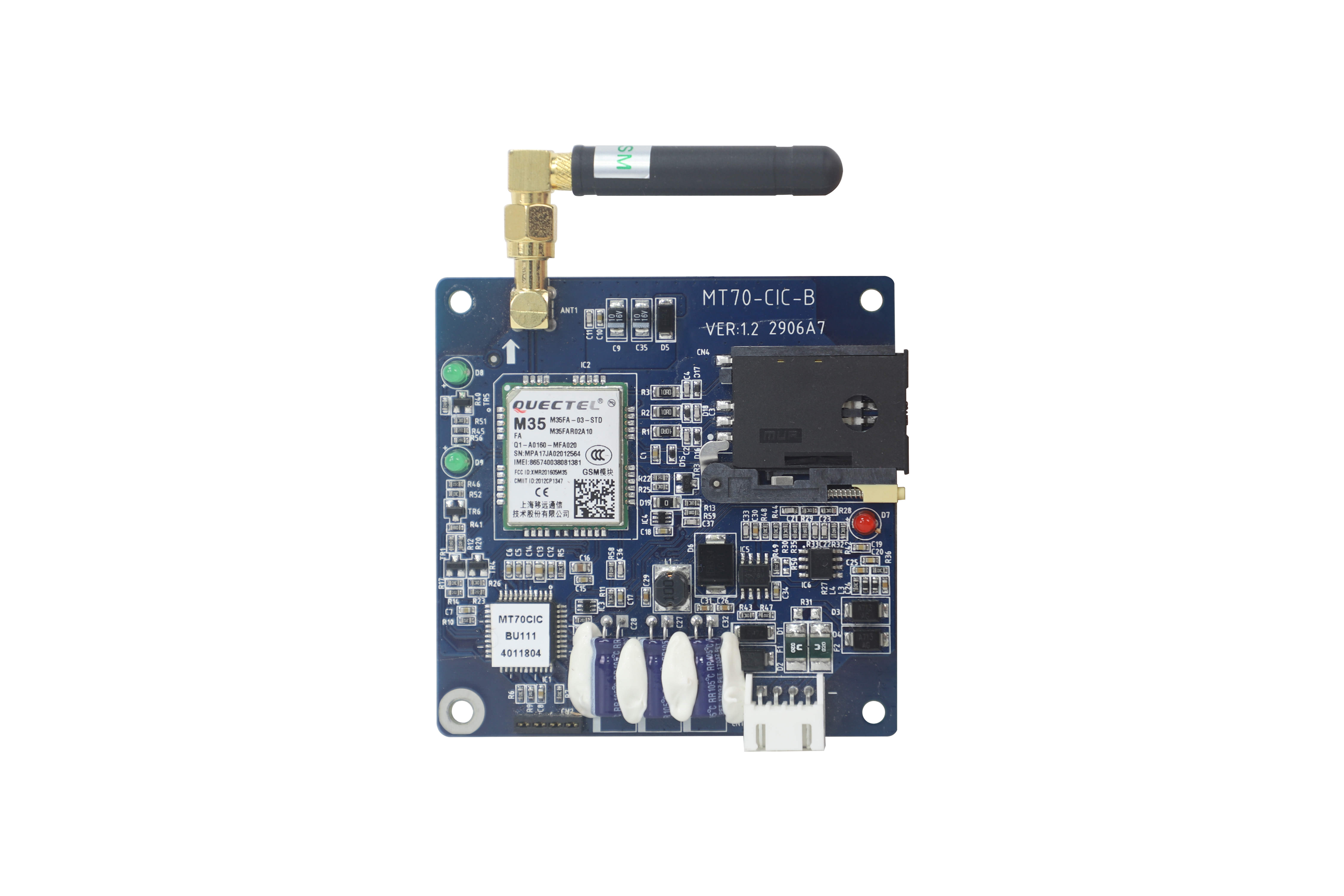 MT70-CIC-B1-LY GPRS  communication  interface board  module with  voice function  and protective  shell 