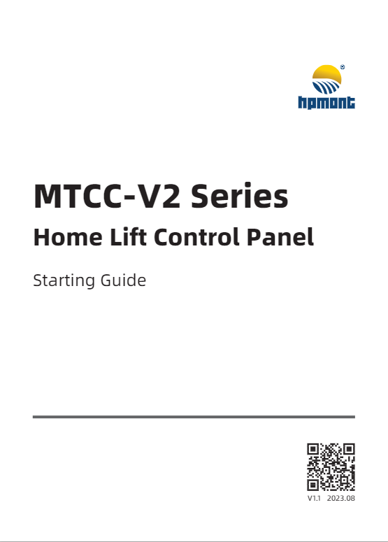 MTCC-V2 Series Home Lift Control Panel Starting Guide