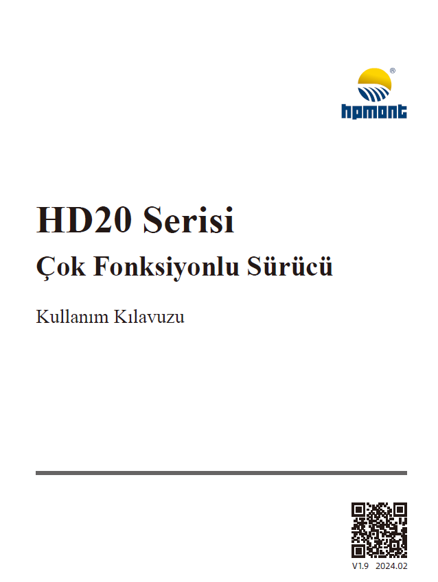 HD20 Series Multi-function Inverter User Manual-Turkish-V1.9-20240223